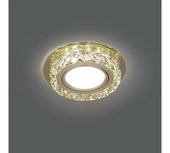 Светильник Gauss Backlight Кругл. Шампань/Кристалл/Хром, Gu5.3, LED 2700K BL043
