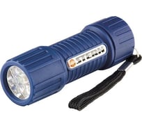 Светодиодный фонарь Stern, серый корпус с мягким покрытием, 9Led, 3хААА, 90512