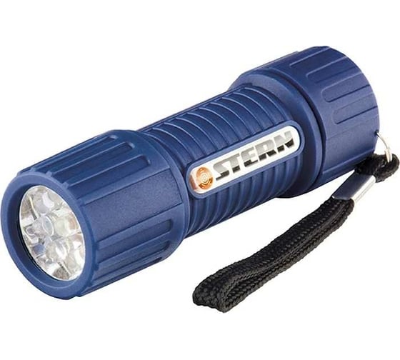 Светодиодный фонарь Stern, серый корпус с мягким покрытием, 9Led, 3хААА, 90512 1