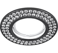 Светильник Gauss Strass Круг. Кристал/Черный, Gu5.3 CA035