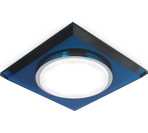 Светильник Gauss Tablet квадрат, кристалл/Синий, GX53 SQ GX206