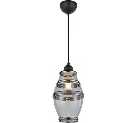 Декоративный светильник на подвесе HOROZ ELECTRIC ELEMENT-2 прозрачный/хром E27 1M СТЕКЛО 021-015-0002 HRZ33003024 1