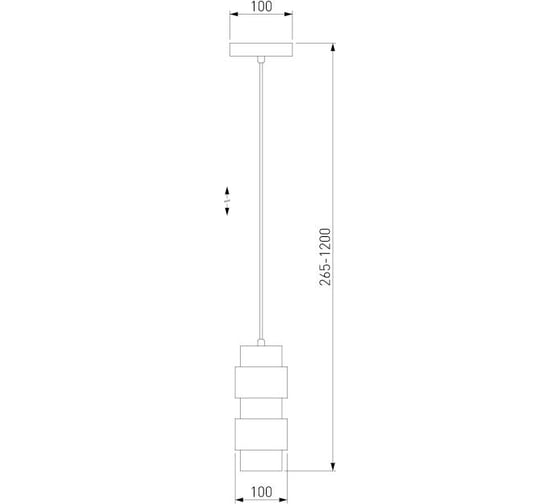 Подвесной светильник Eurosvet 50235/1 никель a058954
