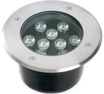 Светодиодный тротуарный (грунтовый) светильник FERON SP2803 9LED, 3000К ,10W, AC12V 160xH90mm,вн.диаметр:110mm, IP67 48469