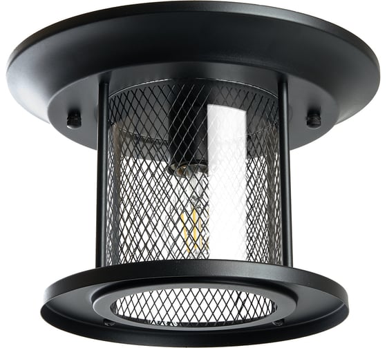 Садово-парковый светильник FERON PL723 на потолок 60W E27 230V, черный 48387
