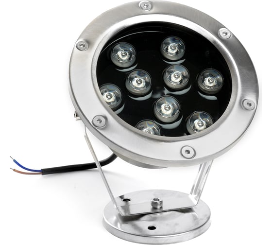 Подводный светодиодный прожектор FERON LL-822 140x80x160mm, 9W, AC24V, RGB, IP68 48468