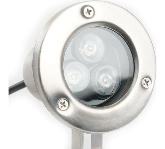 Подводный светодиодный прожектор FERON LL-822 80x80x130mm, 3W, AC24V, 2700K, IP68 48456