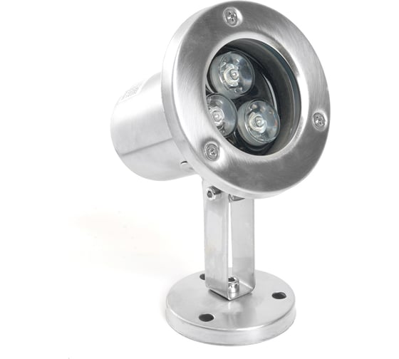 Подводный светодиодный прожектор FERON LL-822 80x80x130mm, 3W, AC24V, 6400K, IP68 48455