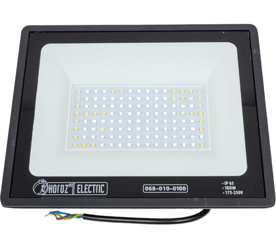 Светодиодный прожектор HOROZ ELECTRIC ASLAN-100 068-010-0100 100W Черный 6400K 175-250V HRZ00002788 1