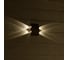 Настенный накладной светильник duwi NUOVO LED 4Вт ABS пластик 3000К IP54 черный 4 луча 24770 2 4