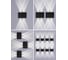 Настенный накладной светильник duwi NUOVO LED 4Вт ABS пластик 4200К IP54 черный 4 луча 24773 3 15