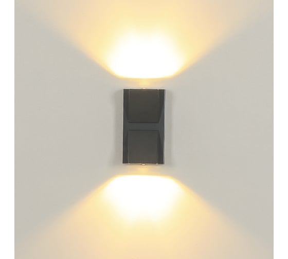 Настенный накладной светильник duwi NUOVO LED 6Вт ABS пластик 3000К IP54 черный 2 луча 24776 4