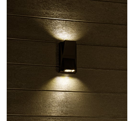 Настенный накладной светильник duwi NUOVO LED 6Вт ABS пластик 3000К IP54 черный 2 луча 24776 4