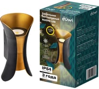 Настенный накладной светильник duwi NUOVO LED 6Вт ABS пластик 3000К IP 54 черный 2 луча 24786 3