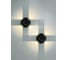 Настенный накладной светильник duwi NUOVO LED 4Вт ABS пластик 3000К IP 54 черный 4 луча 24790 0 12