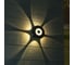 Настенный накладной светильник duwi NUOVO LED 8Вт ABS пластик 3000К IP 54 черный 6 лучей 24792 4 10