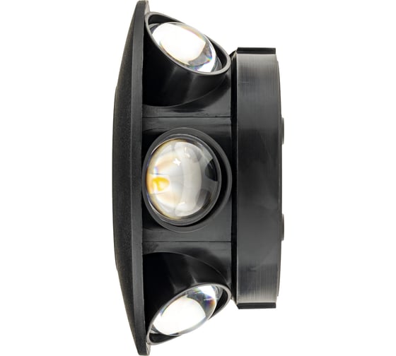 Настенный накладной светильник duwi NUOVO LED 8Вт ABS пластик 4200К IP 54 черный 6 лучей 24793 1