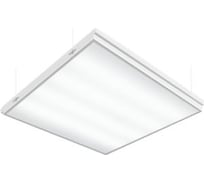 Светодиодный светильник VARTON Грильято подвесной 588x588x50мм 36 ВТ 2700К с планками для подвеса, с рамкой V1-R3-00010-30000-2003627