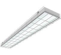 Спортивный накладной светодиодный светильник с защитной сеткой 1195x200x50мм 54 ВТ 6500К VARTON V1-E0-00066-20000-2005465