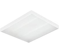 Офисный светодиодный светильник с призматическим рассеивателем, встраиваемый/накладной 595x595x50мм 25ВТ 6500К VARTON V1-A0-00070-01000-2002565