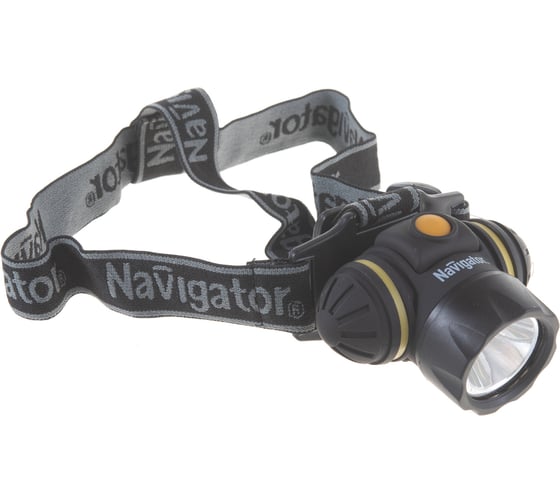 Налобный фонарь Navigator NPT-H07-3AAA 1LEDx3Вт, 3 режима, блистер 94914
