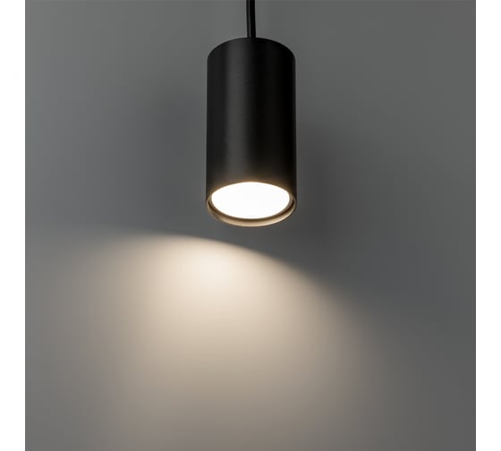 Трековый подвесной светодиодный светильник RITTER Artline цилиндр 55x100mm 2,6м2 GU10 230В алюминий черный 59928 3