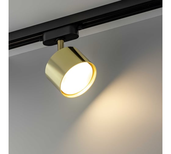 Трековый поворотный светильник RITTER Artline цилиндр 85x55mm GX53 230В алюминий золото 59860 6