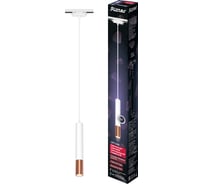 Трековый подвесной светодиодный светильник RITTER Artline цилиндр 40x300mm 12Вт 960Лм 4000К 230В 6,4м2 алюминий белый/золото 59710 4