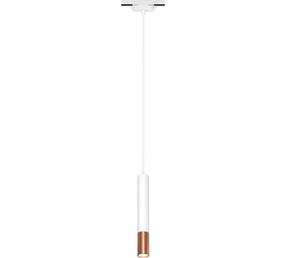 Трековый подвесной светодиодный светильник RITTER Artline цилиндр 40x300mm 12Вт 960Лм 4000К 230В 6,4м2 алюминий белый/золото 59710 4