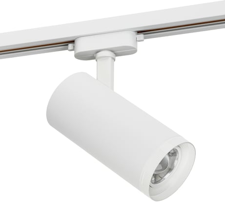 Трековый светодиодный поворотный светильник RITTER Artline с регулировкой фокуса цилиндр 80x170mm 30Вт 2380Лм 4000К 230В алюминий белый 59739 5
