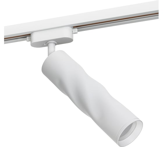 Трековый подвесной светодиодный светильник RITTER Artline поворотный цилиндр 55x200 GU10 230В алюминий белый 59931 3