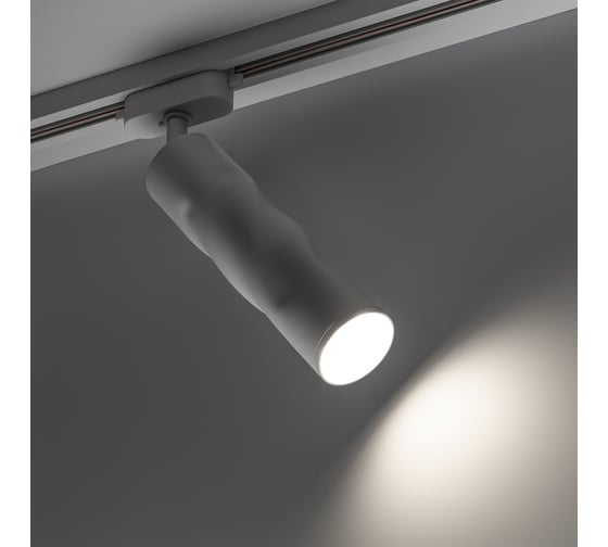 Трековый подвесной светодиодный светильник RITTER Artline поворотный цилиндр 55x200 GU10 230В алюминий белый 59931 3