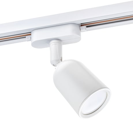 Трековый поворотный светильник RITTER Artline цилиндр 55x87mm GU10 230В пластик 4м2 белый 59869 9