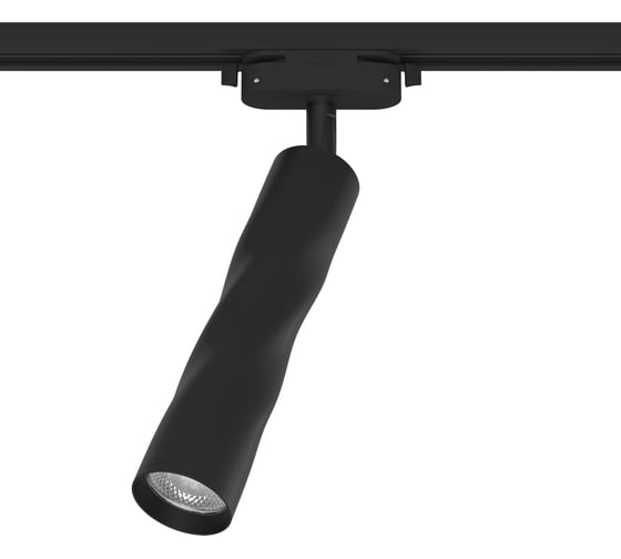 Трековый подвесной светодиодный светильник RITTER Artline поворотный цилиндр 55x200 10Вт 800Лм 4000К 230В алюминий черный 59705 0