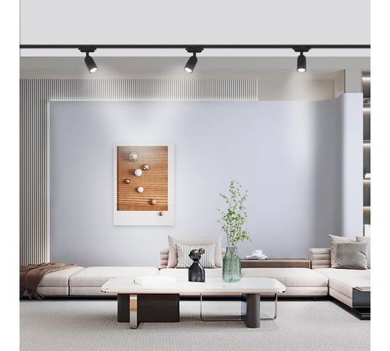 Трековый поворотный светильник RITTER Artline цилиндр 55x87mm GU10 220В пластик 4м2 черный 59870 5