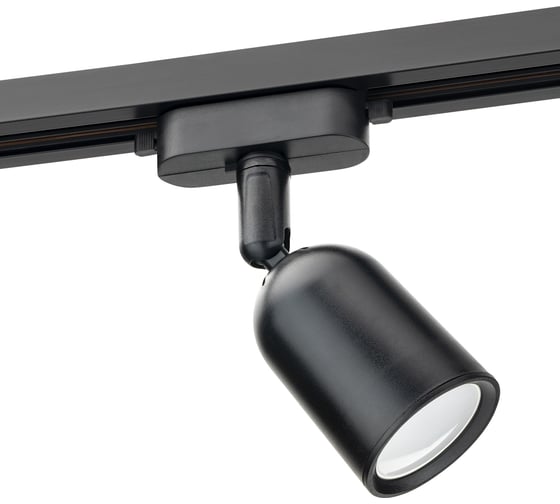Трековый поворотный светильник RITTER Artline цилиндр 55x87mm GU10 220В пластик 4м2 черный 59870 5