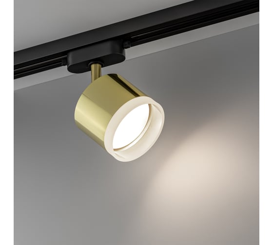 Трековый поворотный светильник RITTER Artline цилиндр 85x70mm GX53 230В алюминий/пластик золото 59864 4