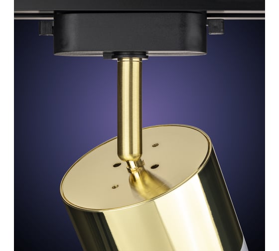 Трековый поворотный светильник RITTER Artline цилиндр 85x70mm GX53 230В алюминий/пластик золото 59864 4