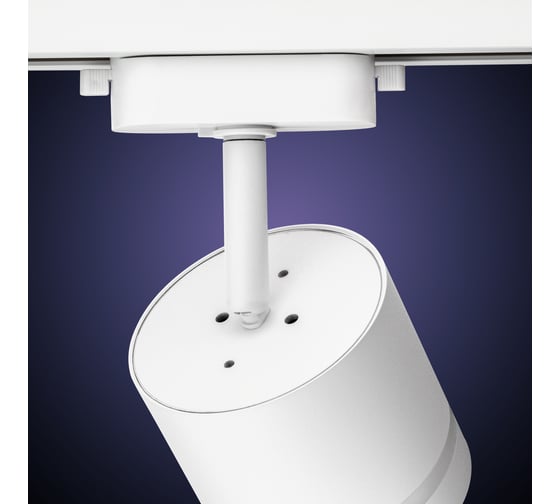 Трековый светильник RITTER Artline поворотный цилиндр 85x80mm GX53 230В алюминий/пластик 4м2 белый 59865 1