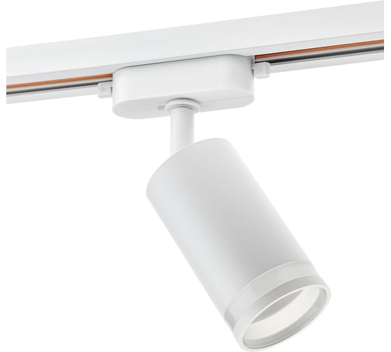 Трековый поворотный светильник RITTER Artline цилиндр 55x100mm GU10 230В 4м.кв алюминий/пластик белый 59879 8 1