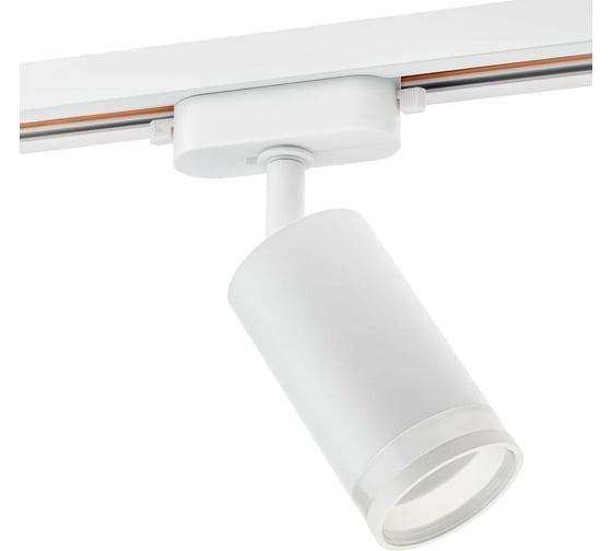 Трековый поворотный светильник RITTER Artline цилиндр 55x100mm GU10 230В 4м.кв алюминий/пластик белый 59879 8