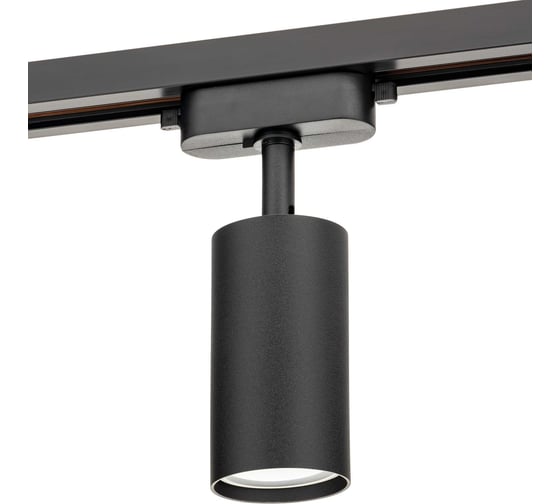 Трековый поворотный светильник RITTER Artline цилиндр 55x100mm GU10 230В алюминий черный 4м2 59876 7