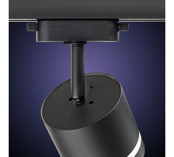 Трековый светильник RITTER Artline поворотный цилиндр 85x80mm GX53 230В алюминий/пластик 4м2 черный 59866 8