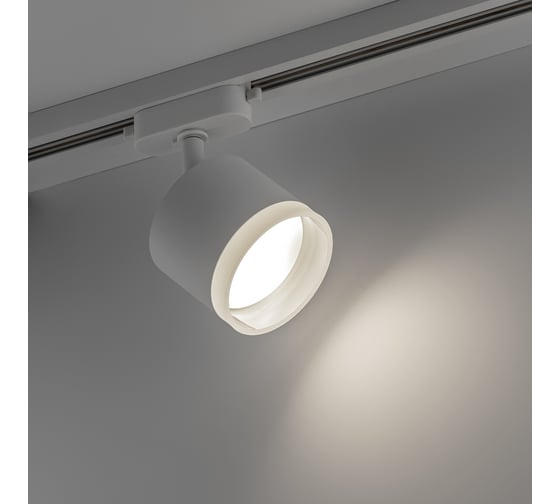 Трековый светильник RITTER Artline поворотный цилиндр 85x70mm GX53 230В алюминий 4м2 /пластик белый 59861 3