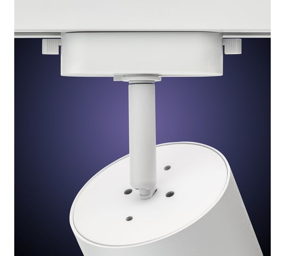 Трековый светильник RITTER Artline поворотный цилиндр 85x70mm GX53 230В алюминий 4м2 /пластик белый 59861 3