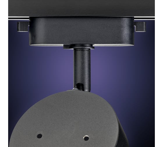 Трековый светильник RITTER Artline поворотный диск 82x30mm GX53 230В алюминий 4м2 черный 59924 5