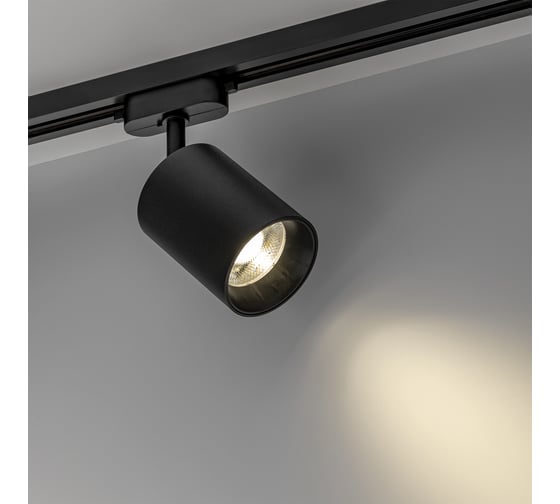 Трековый светодиодный поворотный светильник RITTER Artline цилиндр 80x100mm 12Вт 960Лм 4000К 230В алюминий черный 59722 7