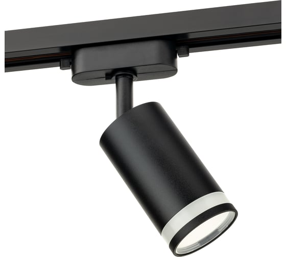 Трековый поворотный светильник RITTER Artline цилиндр 55x100mm GU10 230В алюминий/пластик 4м2 черный 59880 4