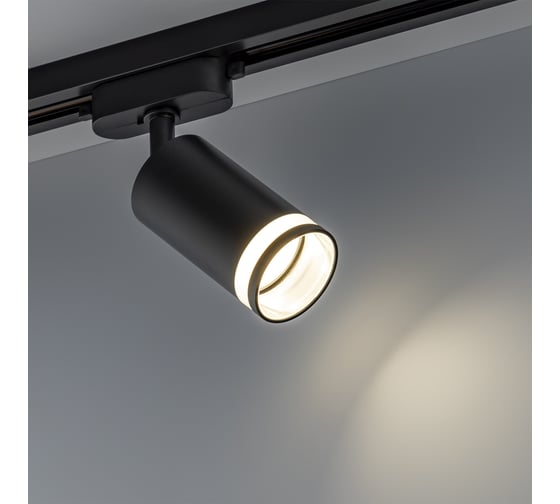 Трековый поворотный светильник RITTER Artline цилиндр 55x100mm GU10 230В алюминий/пластик 4м2 черный 59880 4