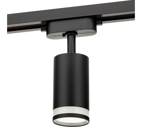 Трековый поворотный светильник RITTER Artline цилиндр 55x100mm GU10 230В алюминий/пластик 4м2 черный 59880 4